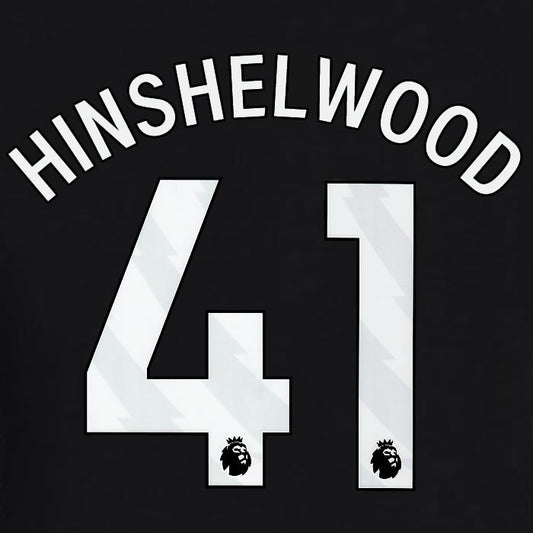 2023 2024 BRIGHTON HINSHELWOOD 41 OFFICIAL WHITE AWAY PLAYER SIZE NAME SET