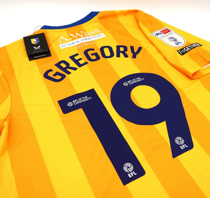 BNWT MANSFIELD TOWN CASTORE AWAY 2024 2025 GREGORY 19 + PATCHES SHIRT MENS LARGE
