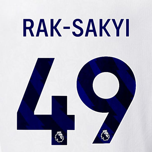 2025 2026 OFFICIAL CRYSTAL PALACE RAK SAKYI 49 BLUE AWAY PLAYER SIZE NAMESET