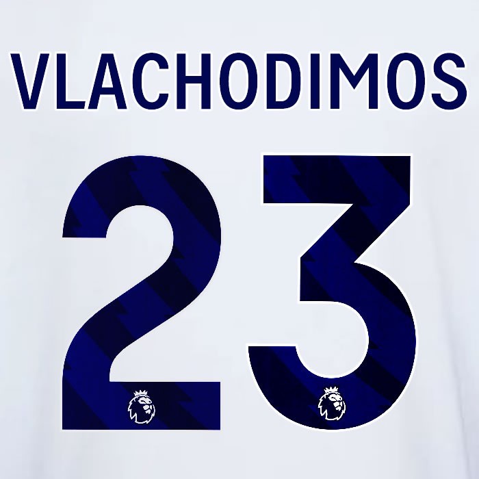 2023 2024 OFFICIAL NOTTINGHAM VLACHODIMOS 23 BLUE AWAY PLAYER SIZE NAMESET