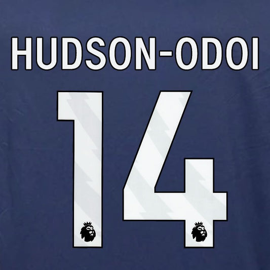 2023 2024 OFFICIAL NOTTINGHAM HUDSON-ODOI 14 WHITE 3RD PLAYER SIZE NAMESET