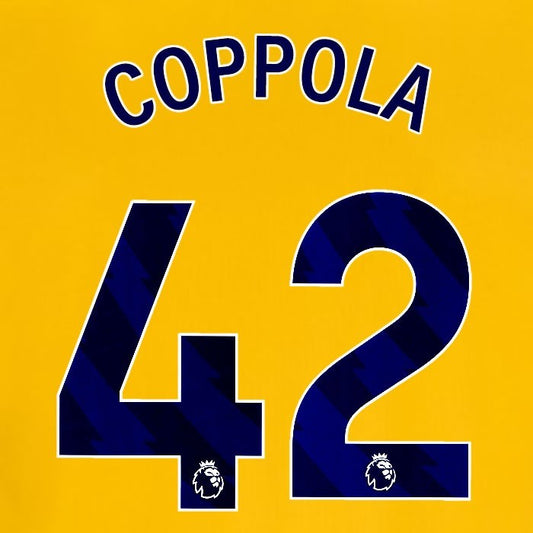 2025 2026 OFFICIAL BRIGHTON COPPOLA 42 3RD BLUE PLAYER SIZE NAMESET