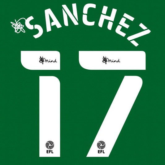 BIRMINGHAM 2020 2021 OFFICIAL SANCHEZ 17 3RD PLAYER SIZE NAME SET