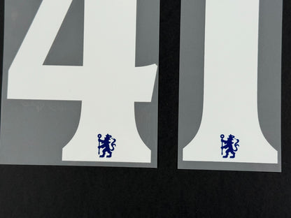2025 2026 OFFICIAL CHELSEA ESTEVAO 41 HOME CUP PRINT PLAYER SIZE NAMESET