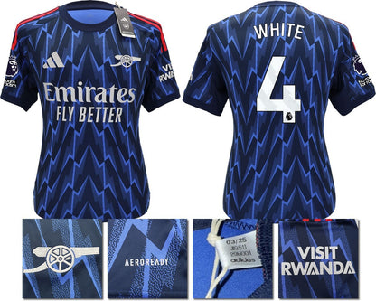 BNWT 2025/2026 ARSENAL F.C. ADIDAS AWAY SHIRT WHITE 4
