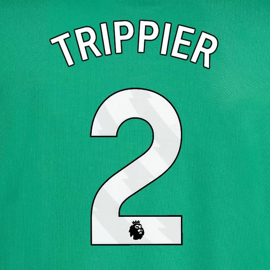 2025 2026 NEWCASTLE TRIPPIER 2 OFFICIAL WHITE AWAY  PLAYER SIZE NAME SET