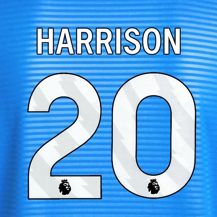 2025 2026 OFFICIAL LEEDS UNITED HARRISON 20 WHITE AWAY PLAYER SIZE NAMESET
