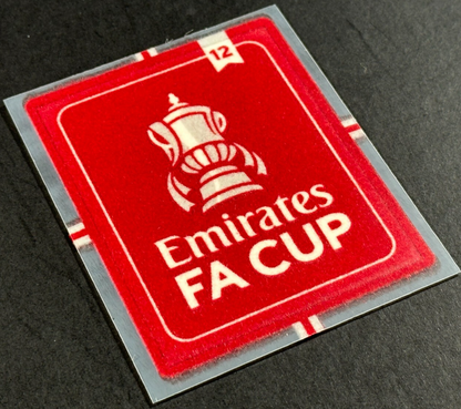 2023/24 OFFICIAL SPORTING ID EMIRATES FA CUP MAN UNITED 12 X PLAYER SLEEVE PATCH
