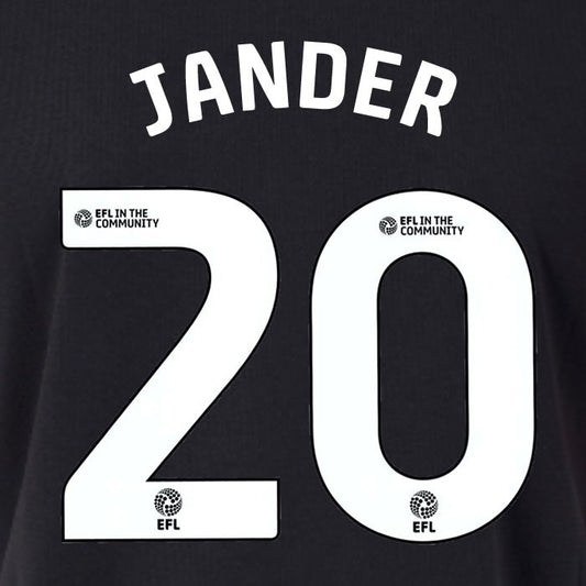 25 26 SOUTHAMPTON FC JANDER 20 OFFICIAL WHITE HOME PLAYER SIZE NAME SET 230MM