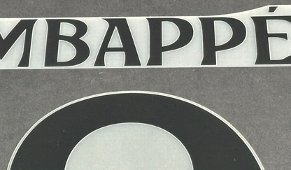 2024 2025 REAL MADRID MBAPPE 9 OFFICIAL AVERY DENNISON HOME PLAYER SIZE NAME SET