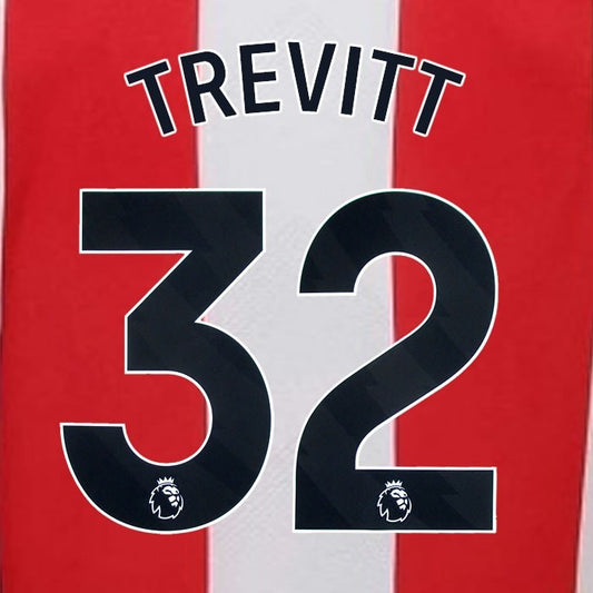2023 2024 BRENTFORD TREVITT 32 OFFICIAL BLACK HOME PLAYER SIZE NAMESET