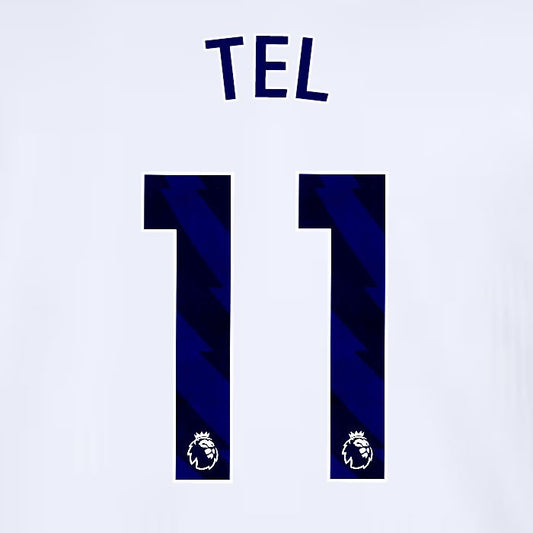 2024 2025 TOTTENHAM TEL 11 BLUE HOME PLAYER SIZE NAME SET