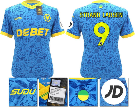 BNWT 2025/2026 WOLVES F.C.  SUDU THIRD SHIRT STRAND LARSEN 9