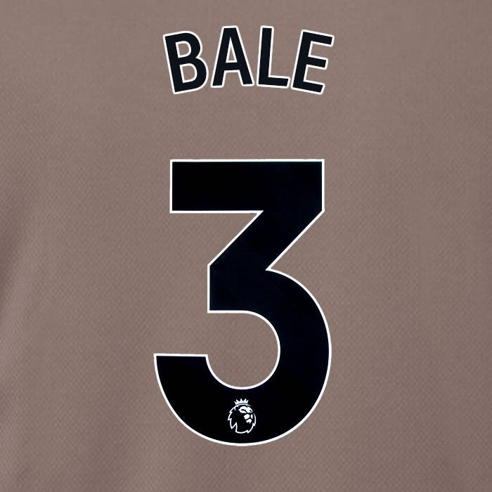 SPURS 2023 2024 BALE 3 BLACK 3RD PLAYER SIZE NAME SET