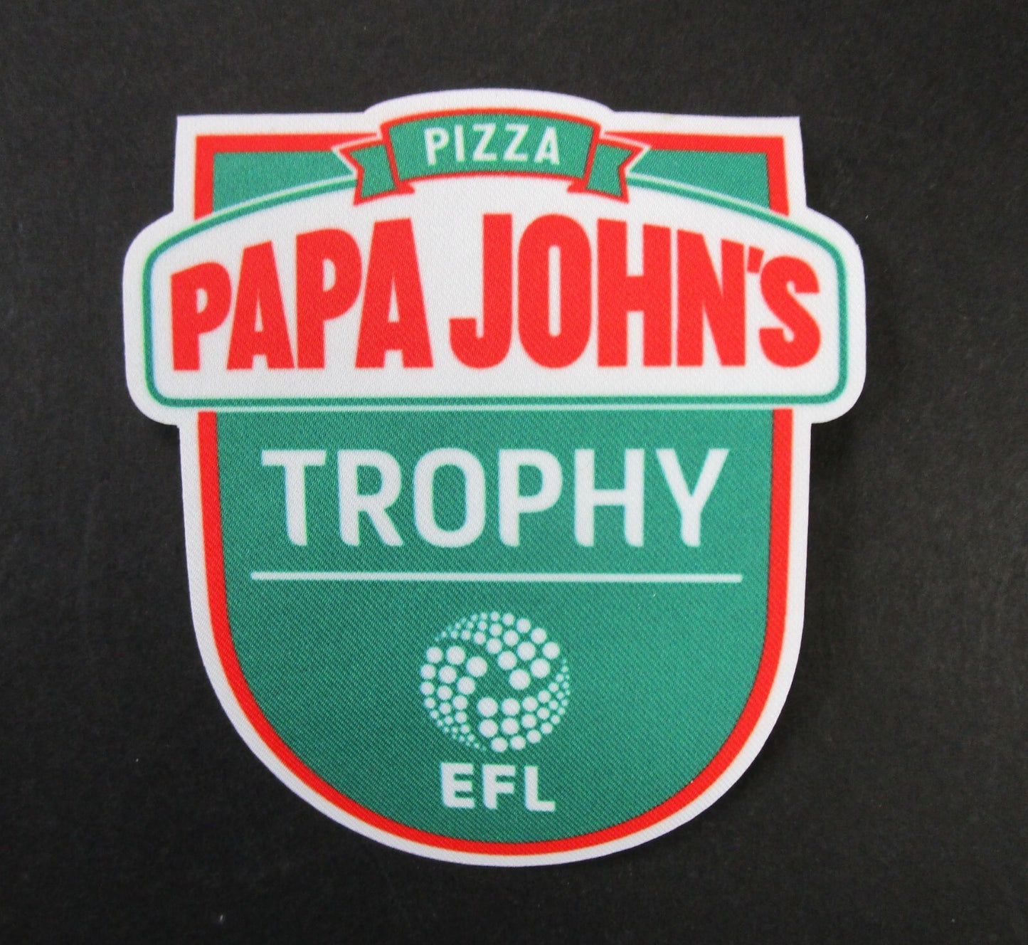 Official 2020 2021 EFL PAPA JOHN'S TROPHY SLEEVE PATCH PLAYER ISSUE