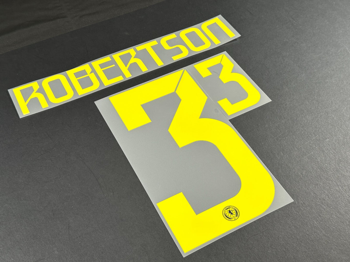 SCOTLAND 2024-2025 OFFICIAL SPORTING ID ROBERTSON 3 HOME PLAYER SIZE NAME SET