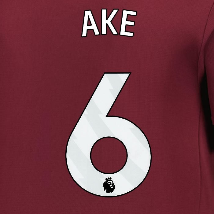 2024 2025 MANCHESTER CITY AKE 6 WHITE 3RD PLAYER SIZE NAME SET