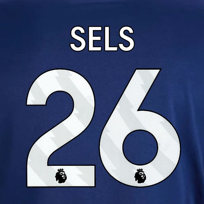 2024 2025 OFFICIAL NOTTINGHAM SELS 26 WHITE AWAY PLAYER SIZE NAMESET