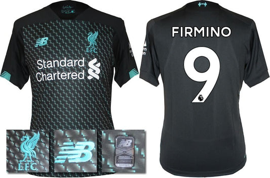 BNWT 2019 2020 NEW BALANCE LIVERPOOL 3RD SHIRT FIRMINO 9 KIDS