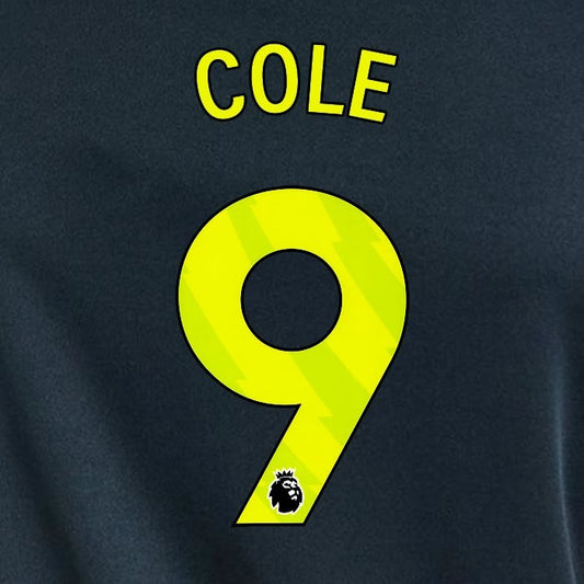 2023 2024 NEWCASTLE COLE 9 OFFICIAL YELLOW 3rd PLAYER SIZE NAME SET