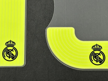 2022 2023 AVERY DENNISON REAL MADRID VALVERDE 15 3RD GREEN PLAYER SIZE NAMESET