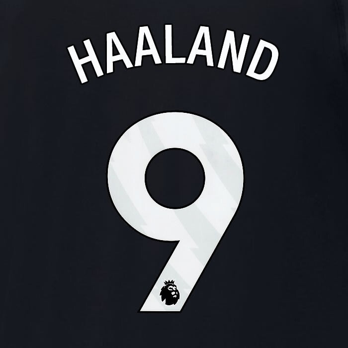 2024 2025 MANCHESTER CITY HAALAND 9 WHITE AWAY PLAYER SIZE NAME SET