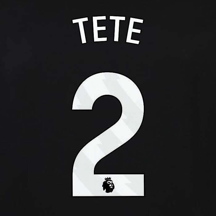 2023 2024 OFFICIAL FULHAM AVERY DENNISON TETE 2 3RD PLAYER SIZE NAMESET