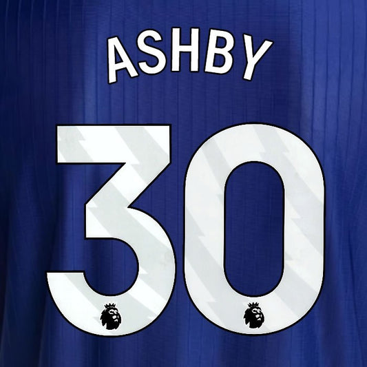 2025 2026 NEWCASTLE ASHBY 30 OFFICIAL WHITE 3RD PLAYER SIZE NAME SET
