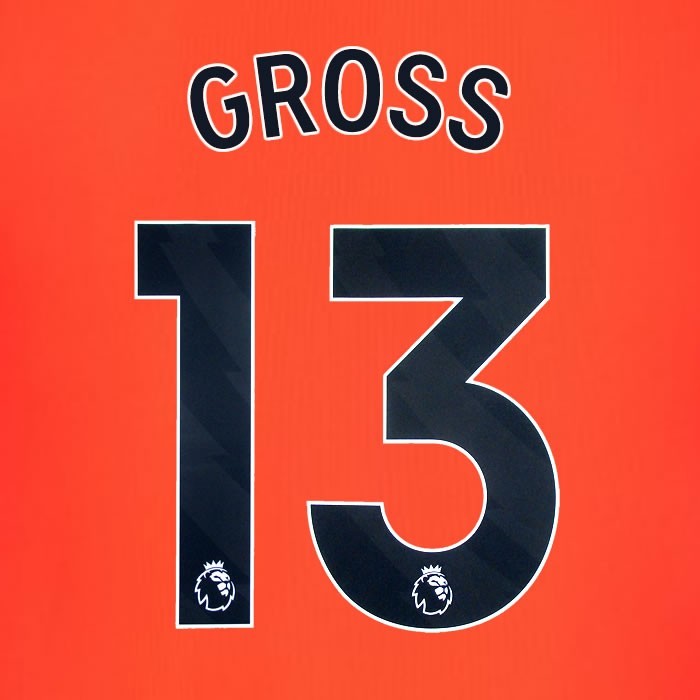 2023 2024 BRIGHTON GROSS 13 OFFICIAL BLACK 3RD PLAYER SIZE NAME SET