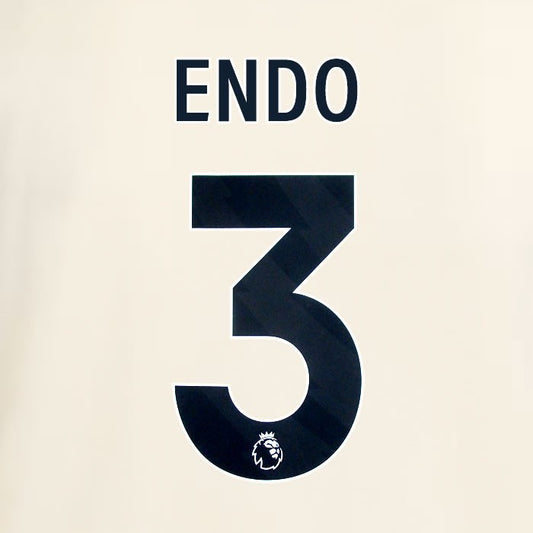 2025 2026 OFFICIAL LIVERPOOL ENDO 3 BLACK AWAY PLAYER SIZE NAMESET