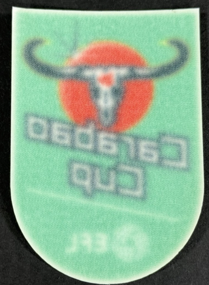 2020 / 2022 EFL CARABAO CUP SLEEVE PATCH PLAYER SIZE OFFICIAL SPORTING ID 90MM