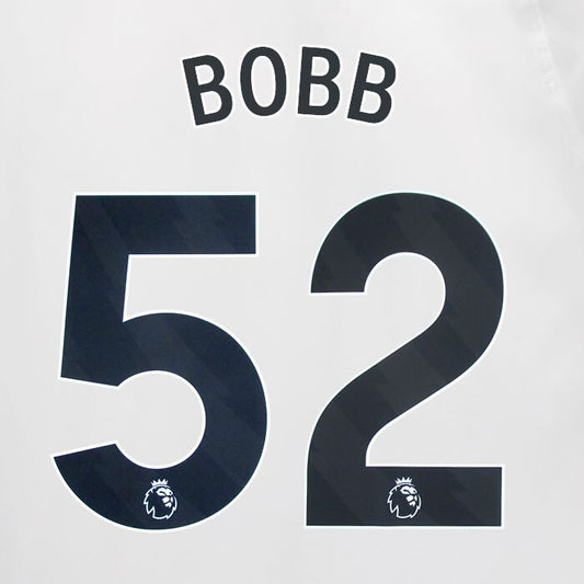 2023 2024 MAN CITY BOBB 52 BLACK AWAY PLAYER SIZE NAME SET