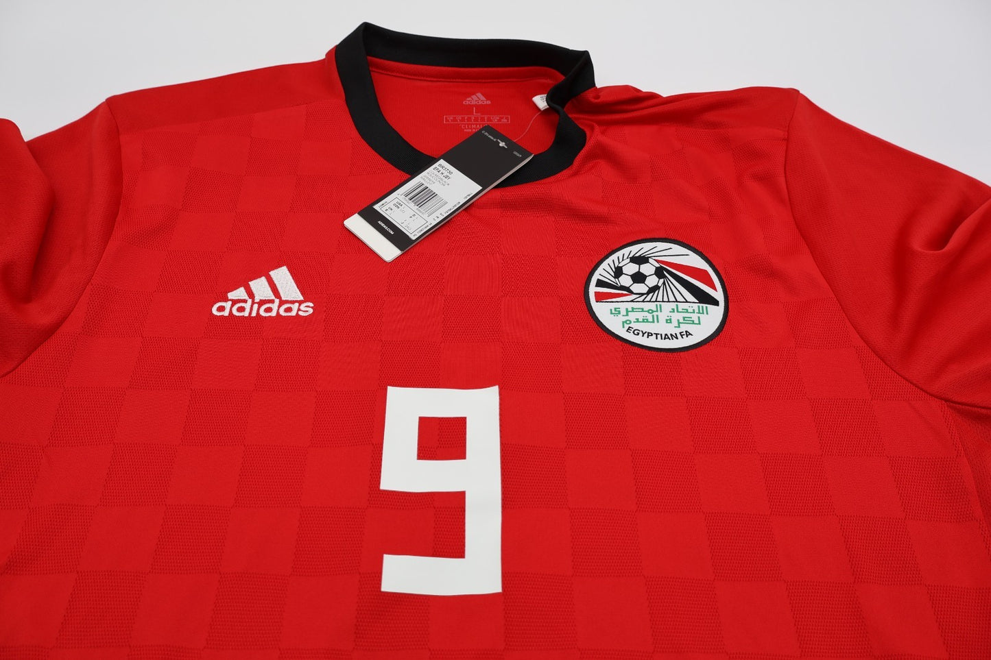 BNWT EGYPT ADIDAS HOME 2018 MAAWAN MOHSEN 9 SHIRT MENS MEDIUM
