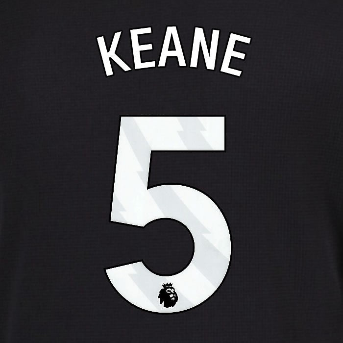 2025 2026 EVERTON KEANE 5 OFFICIAL WHITE 3RD PLAYER SIZE NAMESET