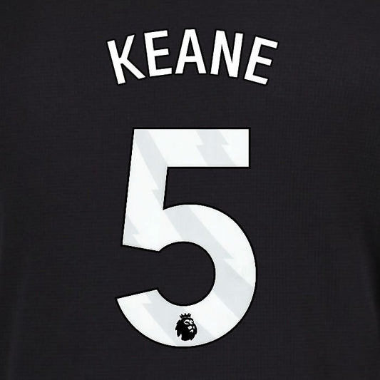 2025 2026 EVERTON KEANE 5 OFFICIAL WHITE 3RD PLAYER SIZE NAMESET