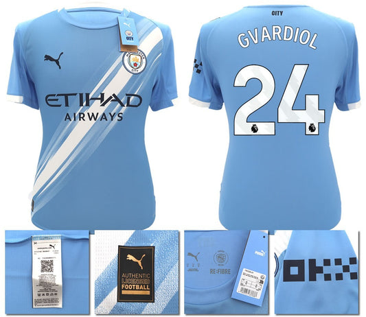 BNWT 2025 2026 MAN CITY PUMA HOME GVARDIOL 24 FOOTBALL SHIRT