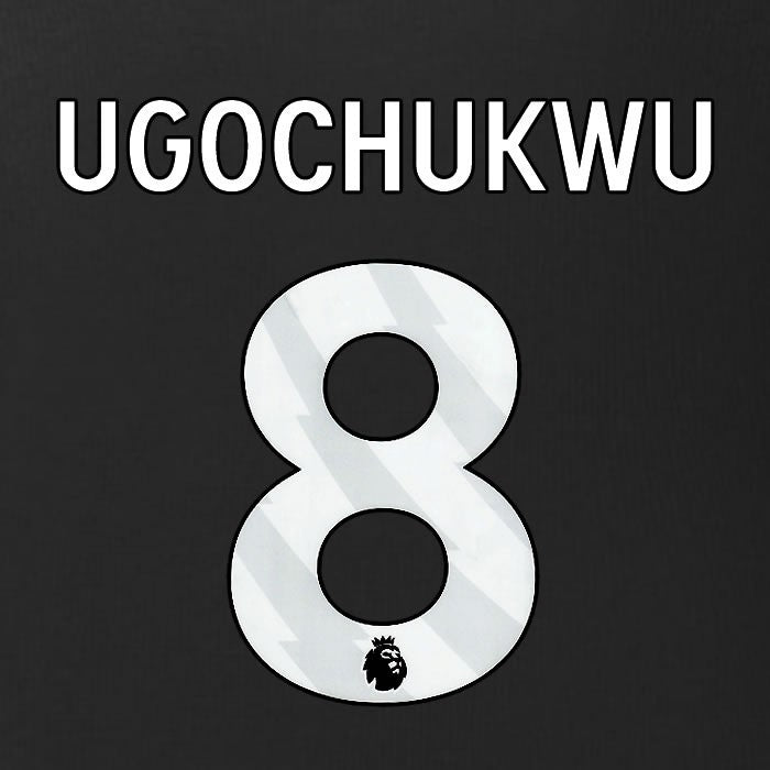 2025 2026 BURNLEY UGOCHUKWU 8 OFFICIAL WHITE 3RD PLAYER SIZE NAMESET