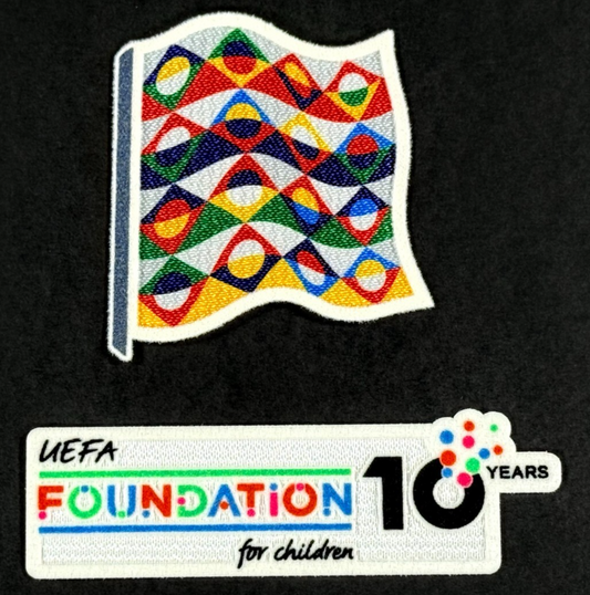 25/26  UEFA NATIONS LEAGUE FOUNDATION 10 YEARS PLAYER SLEEVE PATCH 100MM