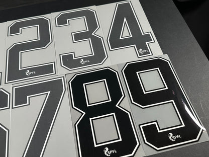 2020 2023 OFFICIAL ELMS UK SCOTTISH SPFL BLACK PLAYER SIZE SHIRT NUMBERS