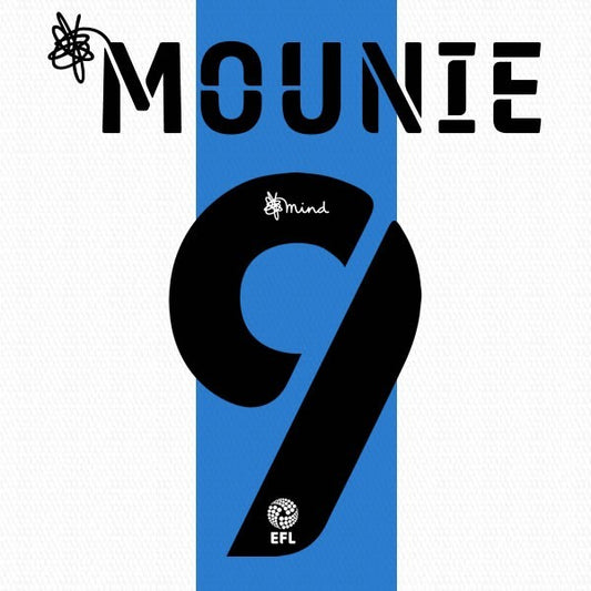HUDDERSFIELD 2020 2021 OFFICIAL MOUNIE 9 HOME PLAYER SIZE NAME SET