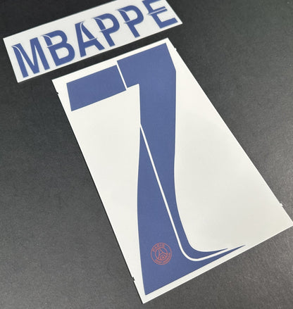 2023 2024 PSG MBAPPE 7 OFFICIAL MONBLASON UCL AWAY PLAYER SIZE NAME SET 255MM