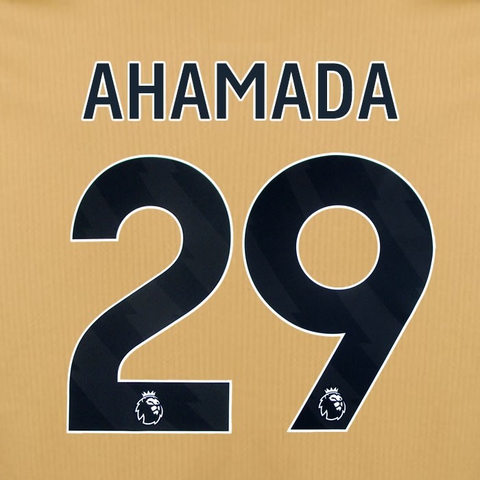 2025 2026 OFFICIAL CRYSTAL PALACE AHAMADA 29 BLACK 3RD PLAYER SIZE NAMESET
