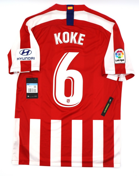 BNWT 2019 2020 ATLETICO MADRID KOKE 6 HOME SHIRT MENS SIZE