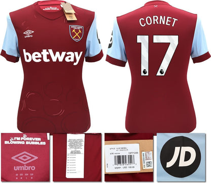 BNWT 2023 2024 UMBRO WEST HAM HOME SHIRT CORNET 17 MEN'S
