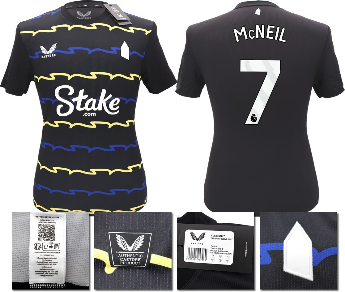 BNWT 2025/2026 EVERTON F.C. CASTORE 3RD SHIRT Mc NEIL 7