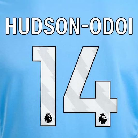 2024 2025 OFFICIAL NOTTINGHAM HUDSON ODOI 14 WHITE 3RD PLAYER SIZE NAMESET
