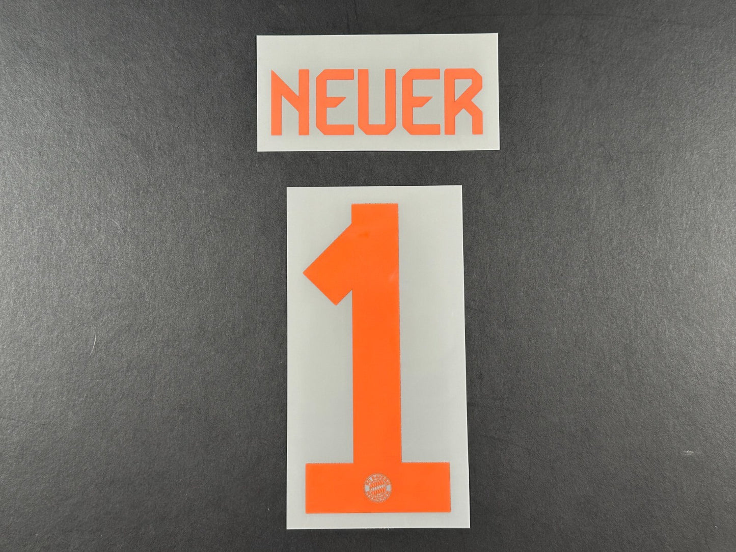 2024 2025 OFFICIAL BAYERN NEUER 1 GK ORANGE PLAYER SIZE NAMESET