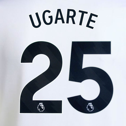 2025 2026 MANCHESTER UNITED UGARTE 25 AWAY BLACK PLAYER SIZE NAMESET