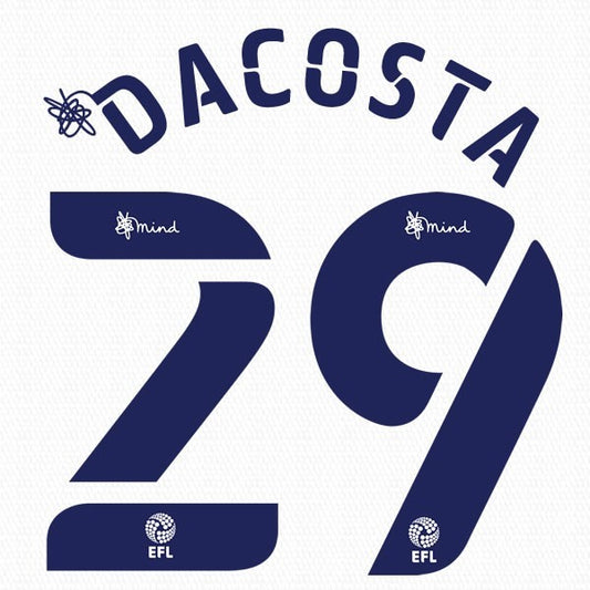 COVENTRY 2020 2021 OFFICIAL DACOSTA 29 3RD PLAYER SIZE NAME SET