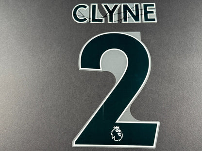 LIVERPOOL 2021 2022 CLYNE 2 OFFICIAL AVERY BLACK PLAYER SIZE NAME SET